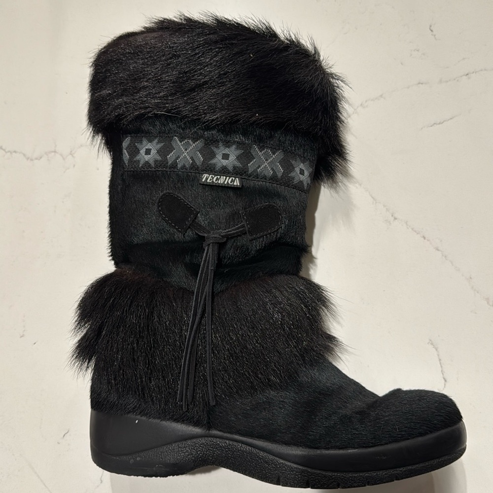 Boots Size Tecnica Black Fur Boots Tecnica Black Fur Boots Size